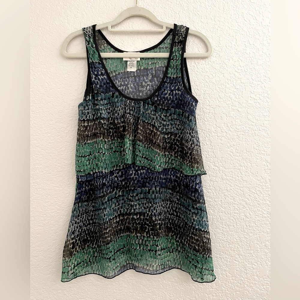 🟢bundle n save 3 for 20 designated by 🟢 green blue blouse / tank; size medium